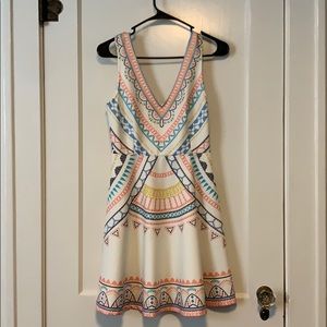 Flying tomato off white printed dress
